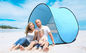 Шатер солнцезащитного крема пляжа UPF 50+ легкий хлопает вверх человек 1-2 Windproof