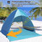 Человек 4 портативного шатра солнцезащитного крема пляжа Cabana анти- УЛЬТРАФИОЛЕТОВЫЙ 200x165x130CM